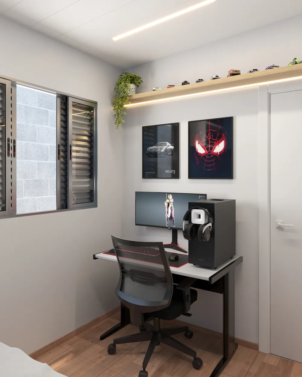 Home office depois do projeto do Studio GK